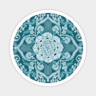 Centered Lace - Teal Magnet